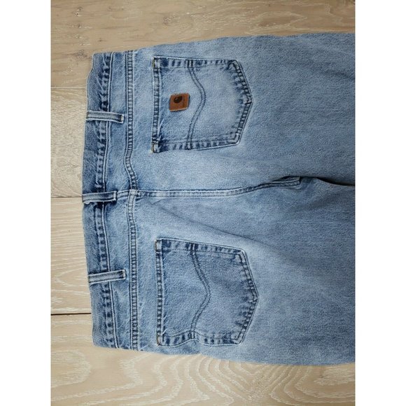 Carhartt Mens 38X32 Blue Straight Traditional Fit Jeans 100% Cotton Distressed - Picture 7 of 9